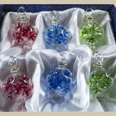 1.4" Blown Glass Egyptian Christmas Ornaments - Set of 6 Ornaments